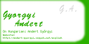 gyorgyi andert business card